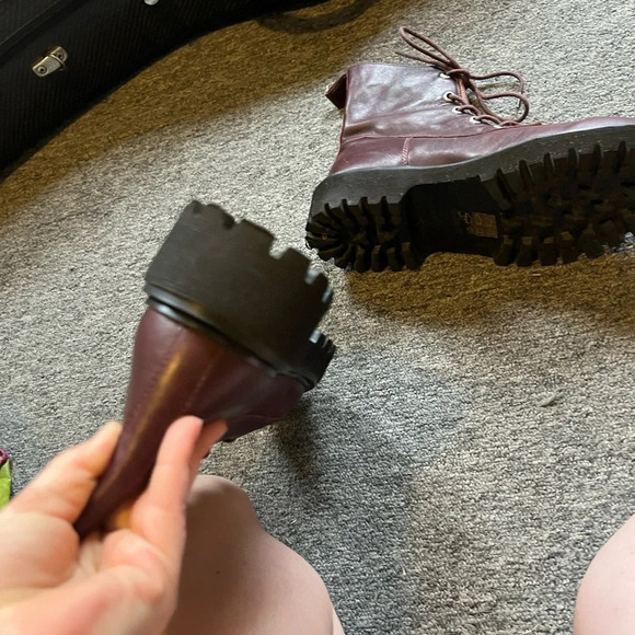 Madewell The Rayna Lace-Up Boot in Leather, size 8.5 - Picture 7 of 11